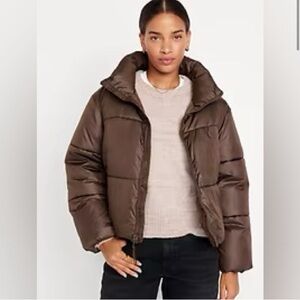 Old Navy Brown Puffer Jacket